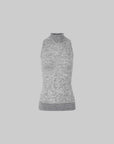 IAMXIAA Fitted Mock Neck Knit Tank