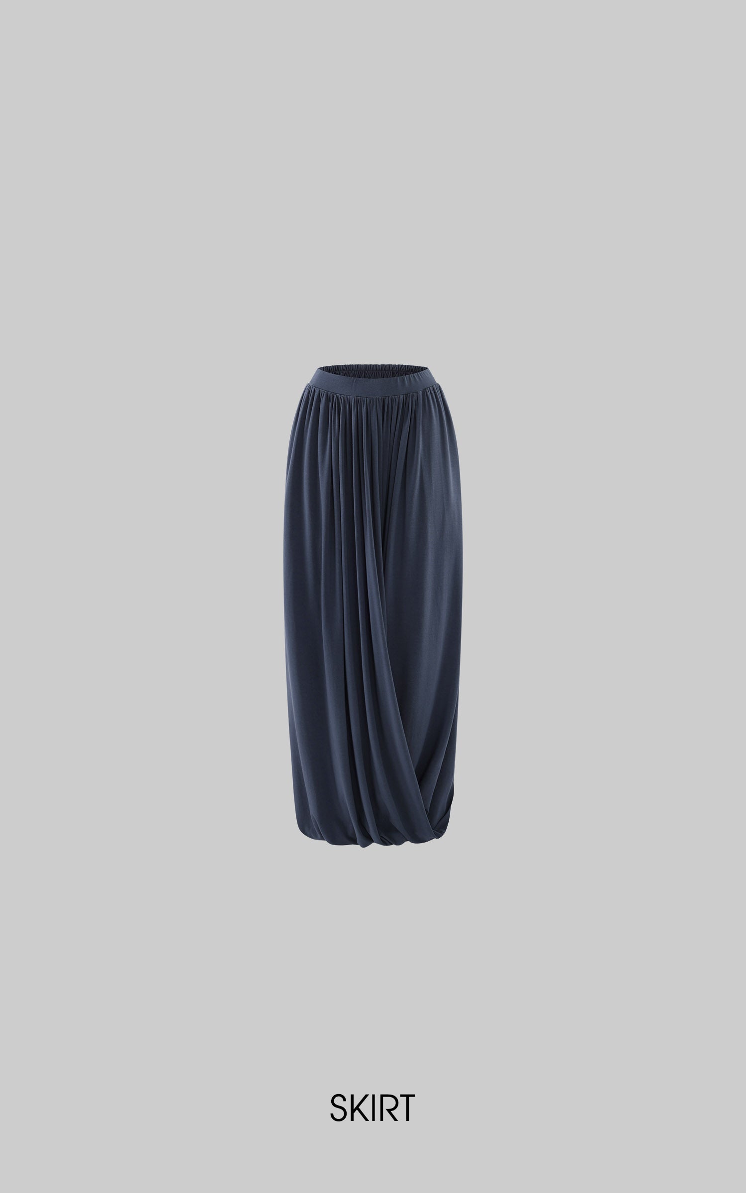 Hydrae Draped Jersey Halter Maxi Skirt Set