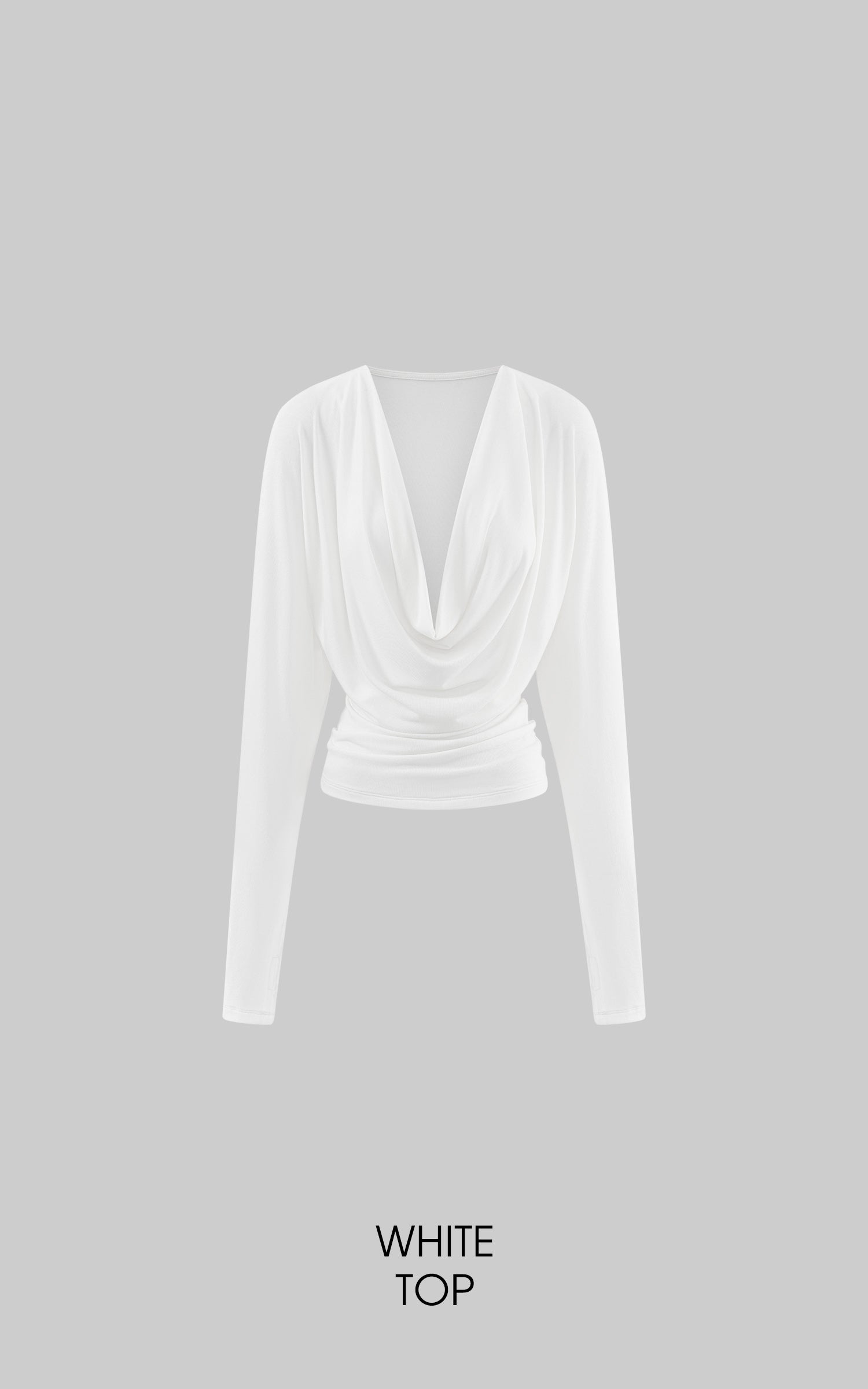 ROVENTE ドレープカウルネックトップ &amp; レースキャミソール2ピースセット