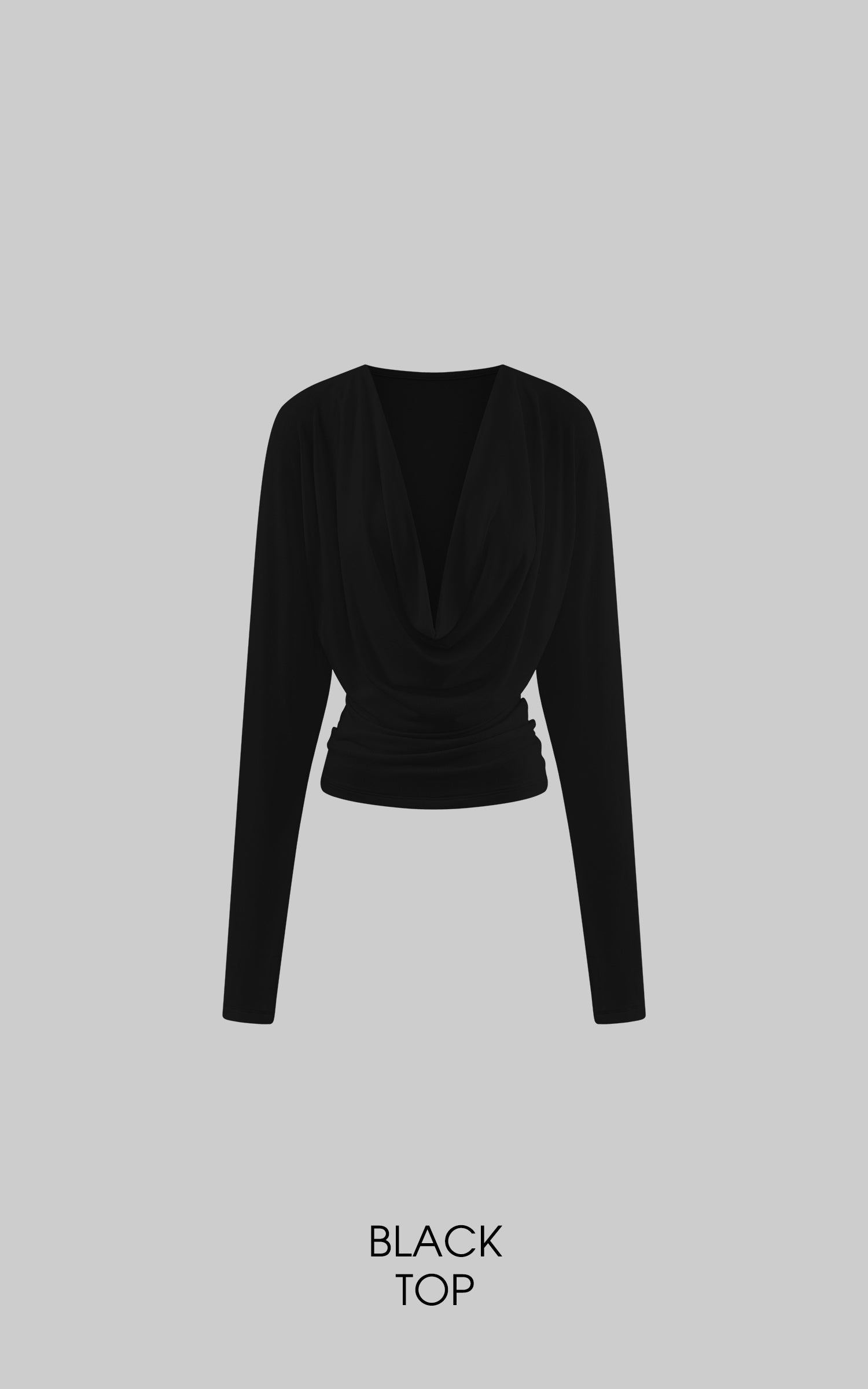 ROVENTE ドレープカウルネックトップ &amp; レースキャミソール2ピースセット