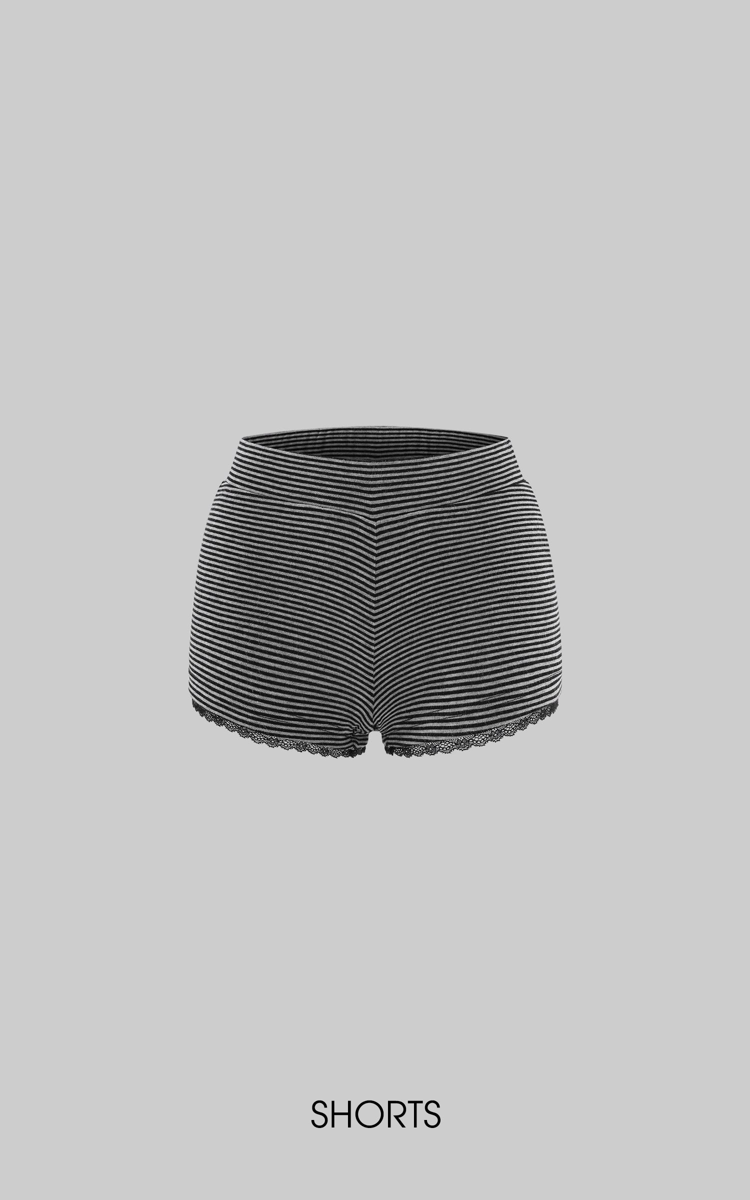 Rase le sol T-shirt graphique à épaules dénudées &amp; Ensemble tricoté rayé Short