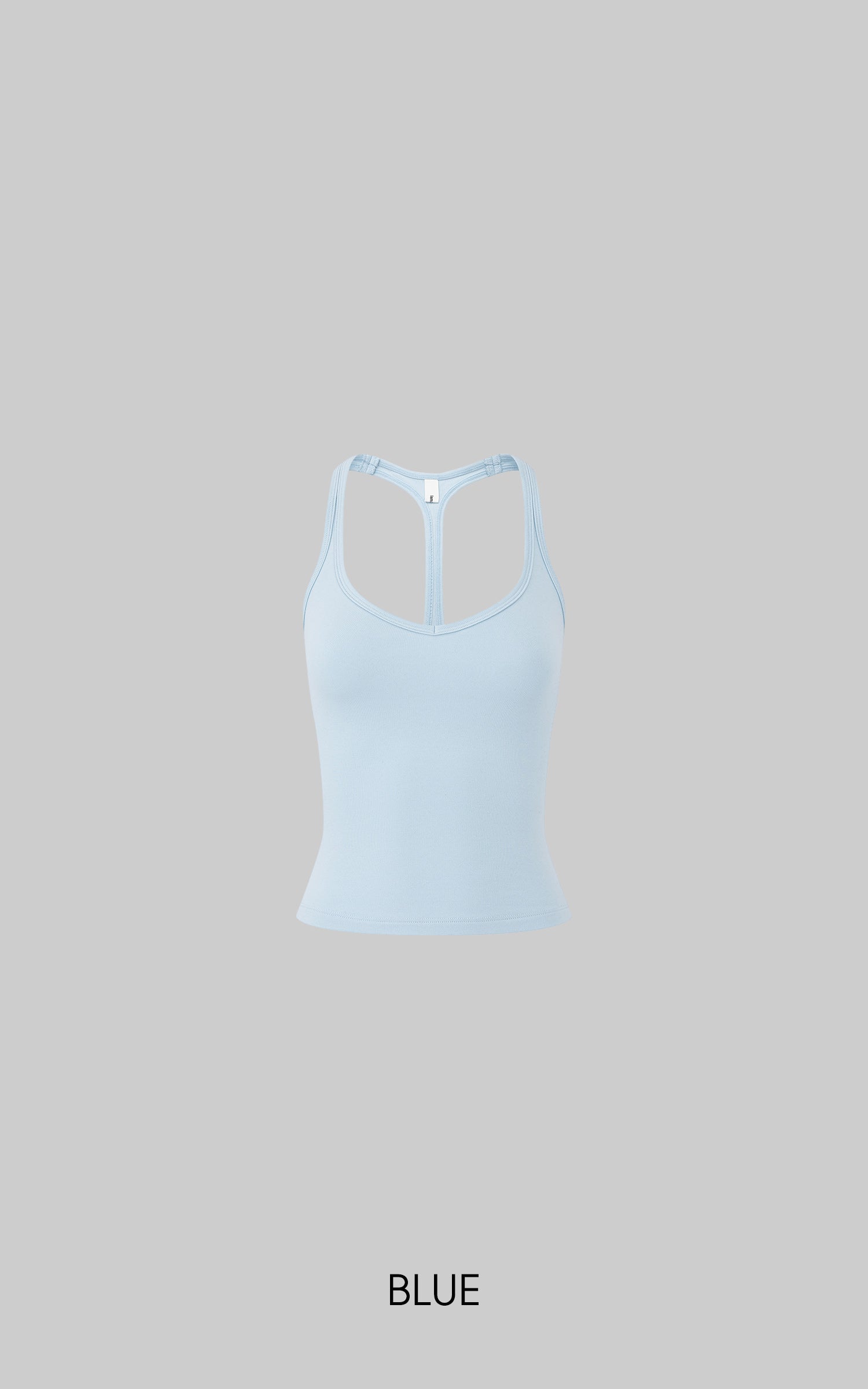 IAMXIAA Scoop Neck Racerback Fitted Tank Top