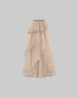 Rase le sol Cascading Tulle Asymmetrical Skirt