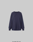 IAMXIAA Ensemble Sweat-shirt Surdimensionné Doublé Polaire & Écharpe en Fausse Fourrure