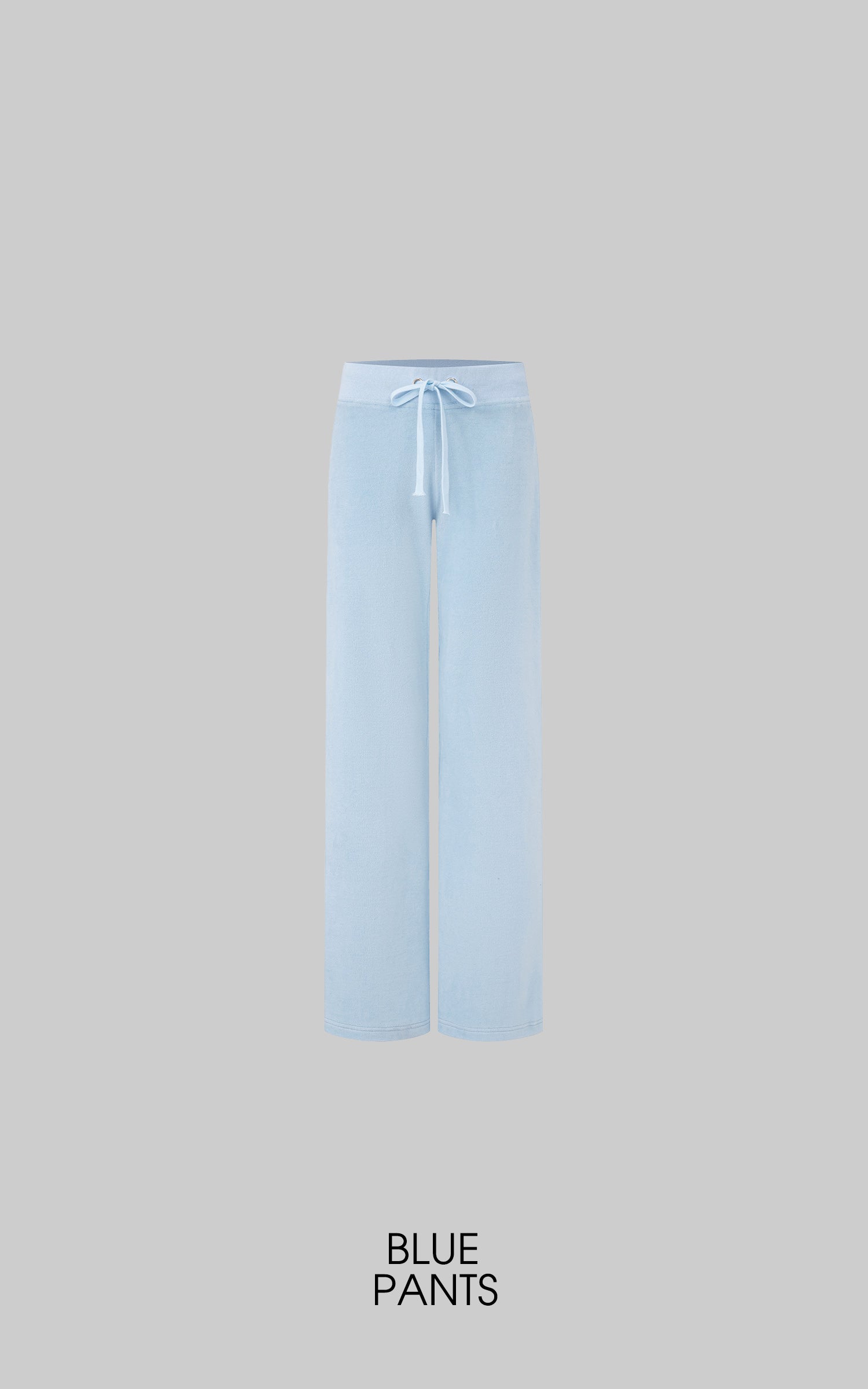 IAMXIAA Velour Zip-Up Hoodie &amp; Wide-Leg Pants Set