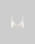 Rase le sol Draped Collared Top & Lace Bralette Two-Piece Set
