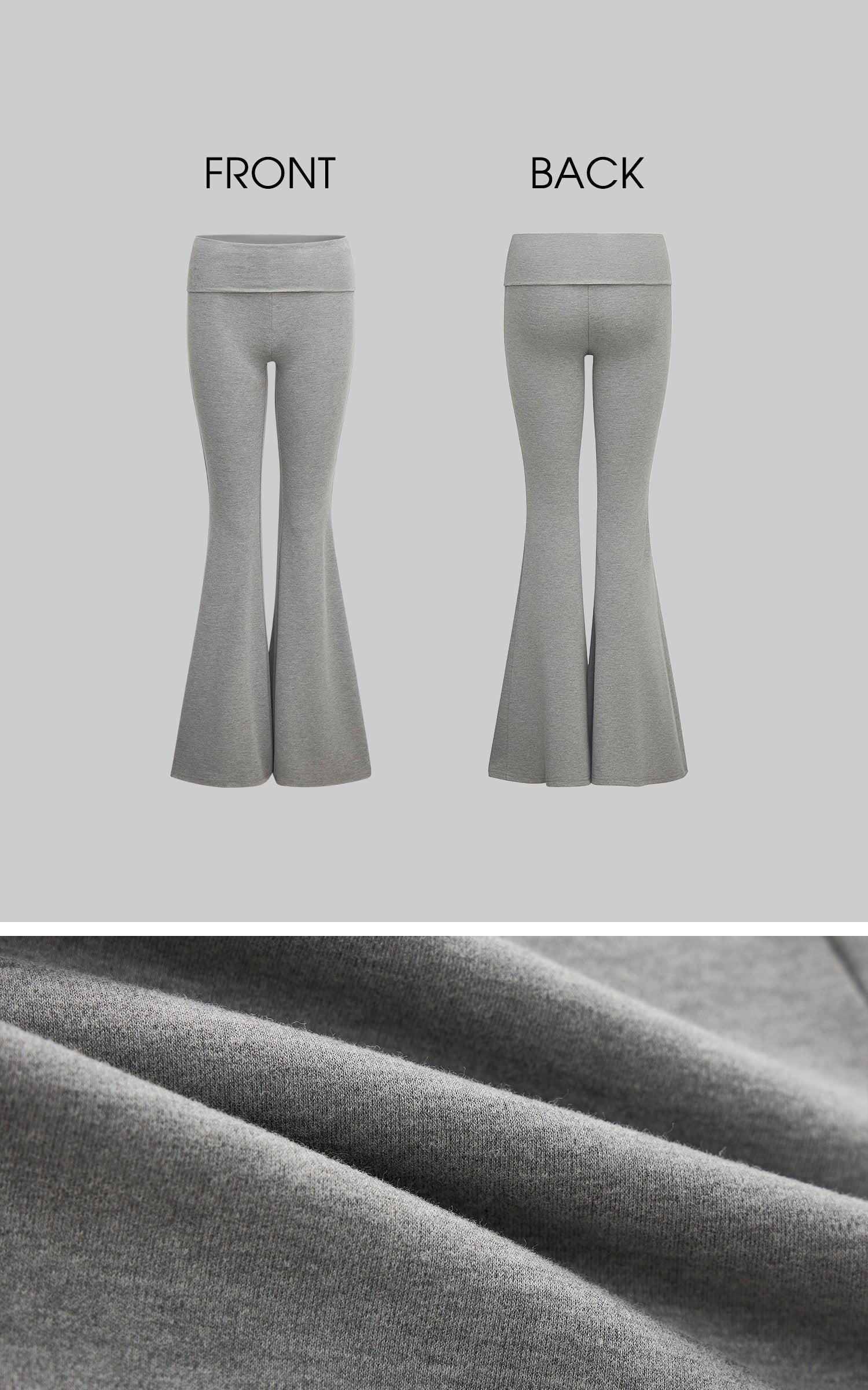 IAMXIAA VネックTシャツ &amp; フレアパンツセット