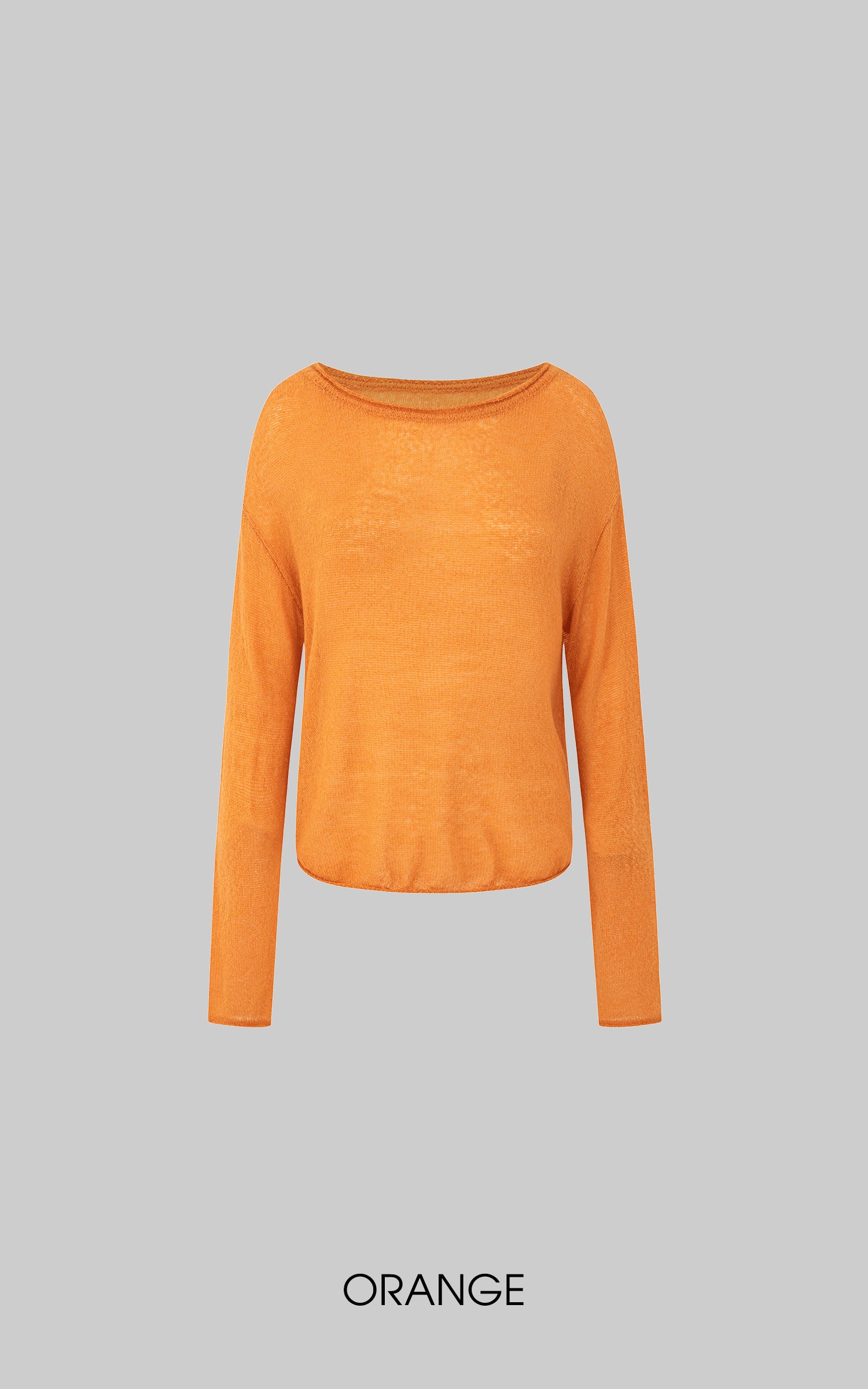 IAMXIAA Sheer Loose-Fit Knit Long Sleeve Top