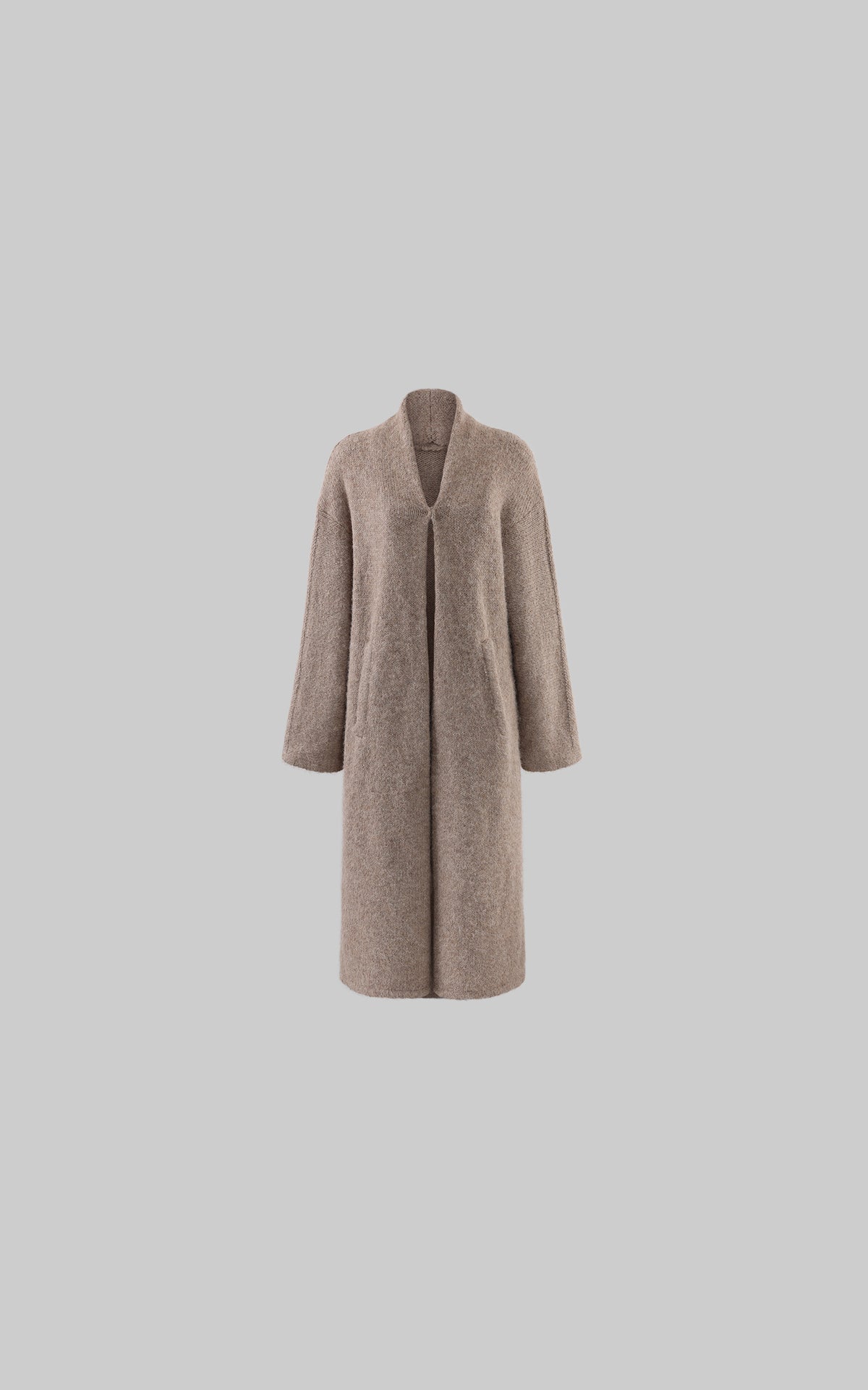 ROVENTE Brushed Longline Knit Cardigan