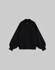 WARDEN EDGE High Neck Oversized Half-Zip Sweater