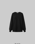 IAMXIAA Ensemble Sweat-shirt Surdimensionné Doublé Polaire & Écharpe en Fausse Fourrure