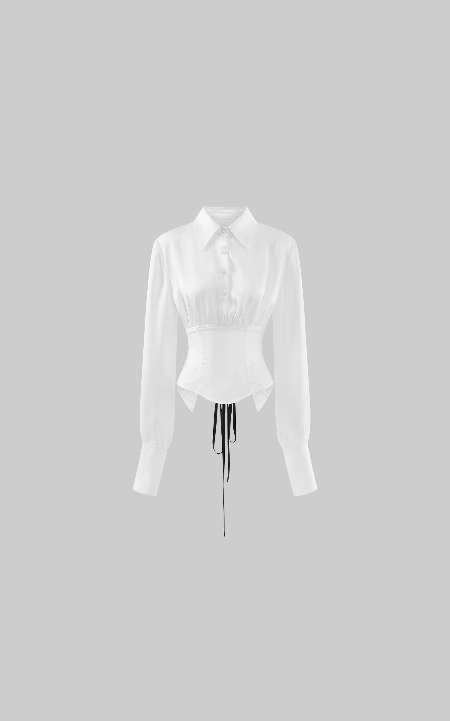 Rase le sol Lace-Up Corset Shirt