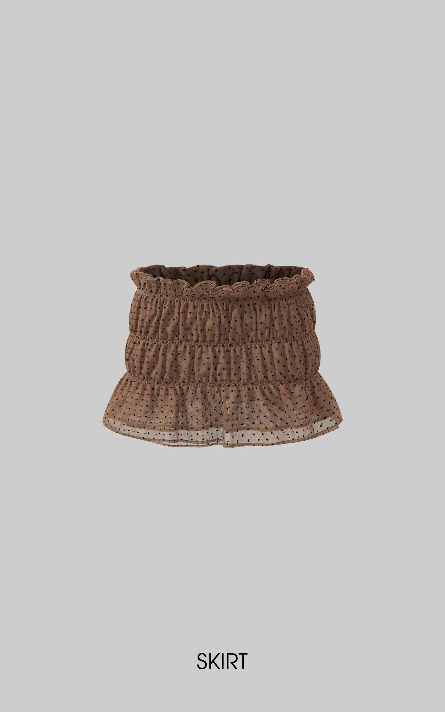 DreamyNerd Cocoa Dot Mesh Two-Piece Set - PINKPARKS