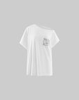 Rase le sol T-shirt graphique à épaules dénudées & Ensemble tricoté rayé Short