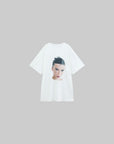 0122stepll T-shirt ample à imprimé portrait