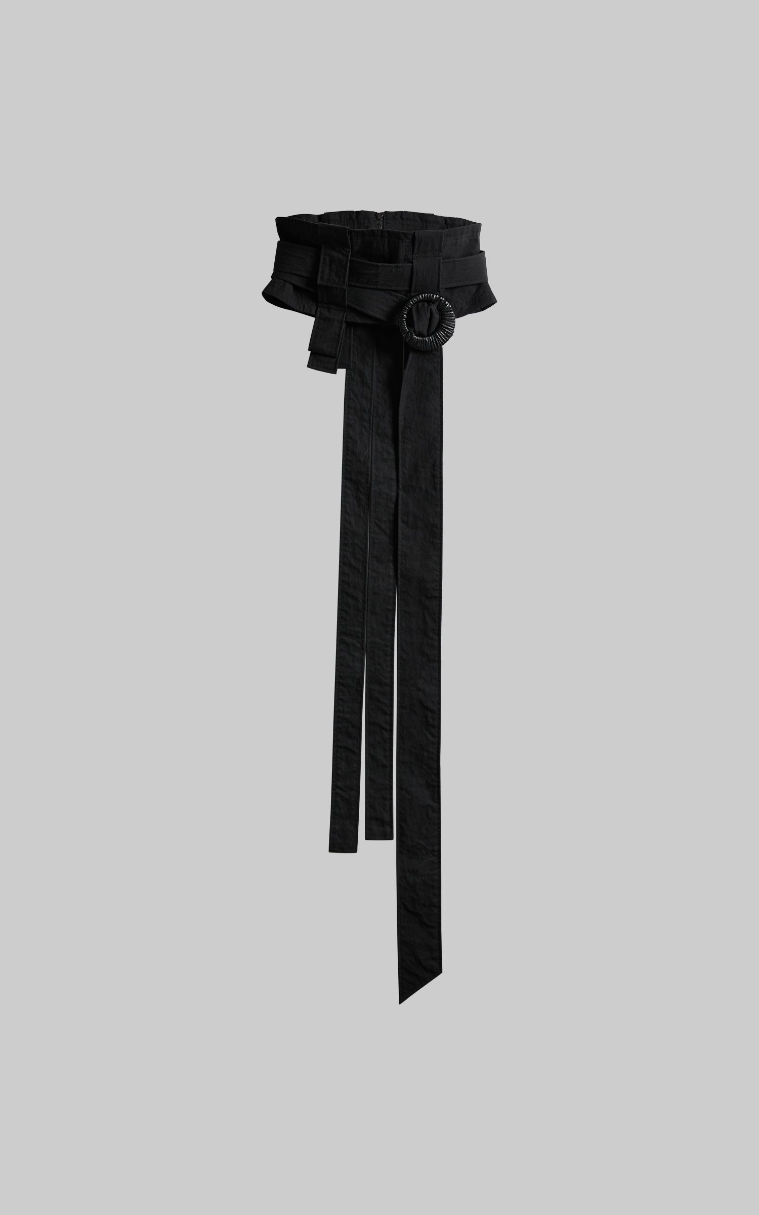 DOINDULGE Structured Strapless Bustier Belt with Oversized Ring Detail