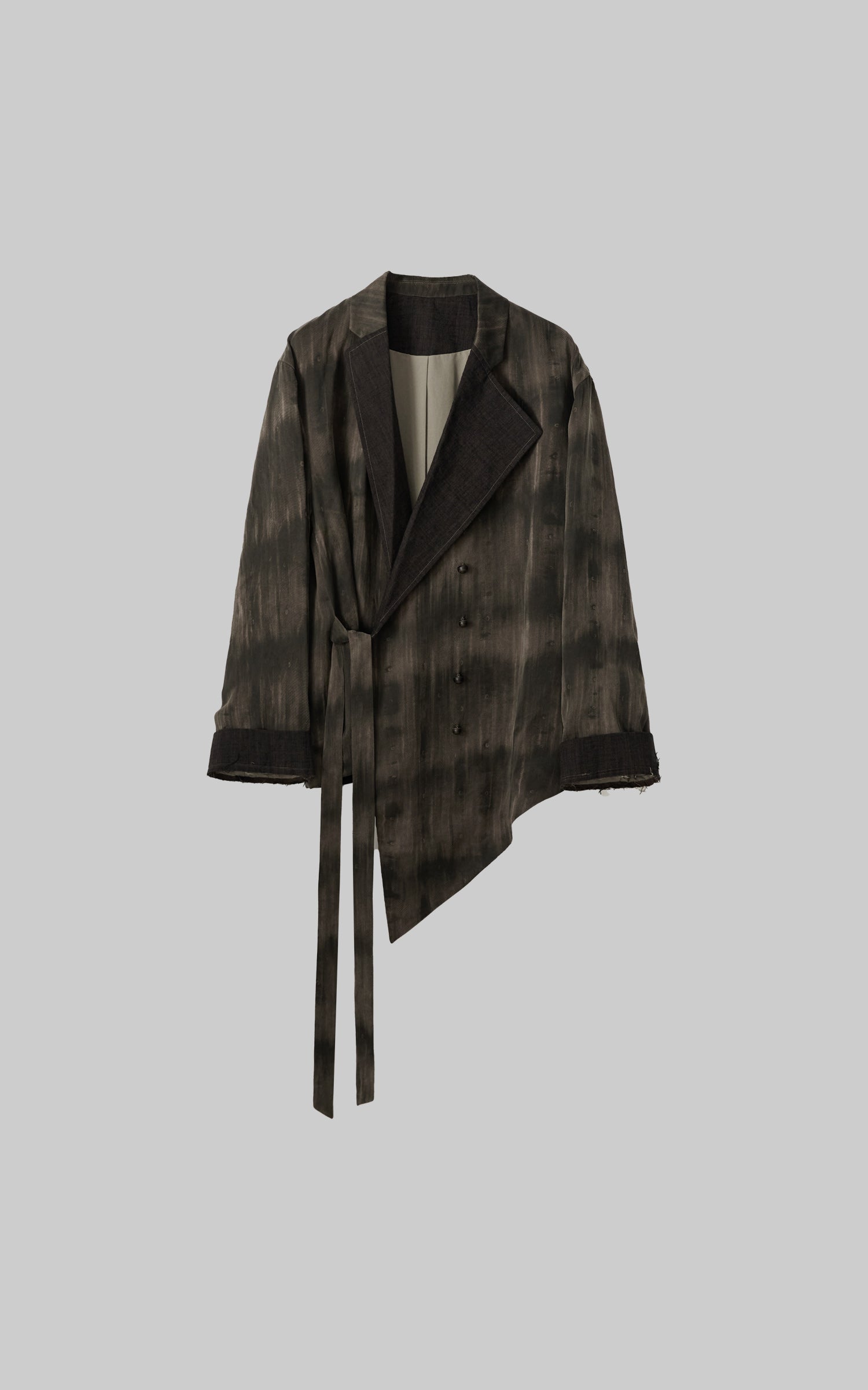 DOINDULGE Asymmetric Dyed Tailored Jacket