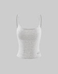 WARDEN EDGE Minimal Zip Hoodie & Camisole & Wide Leg Pants Three Piece Set