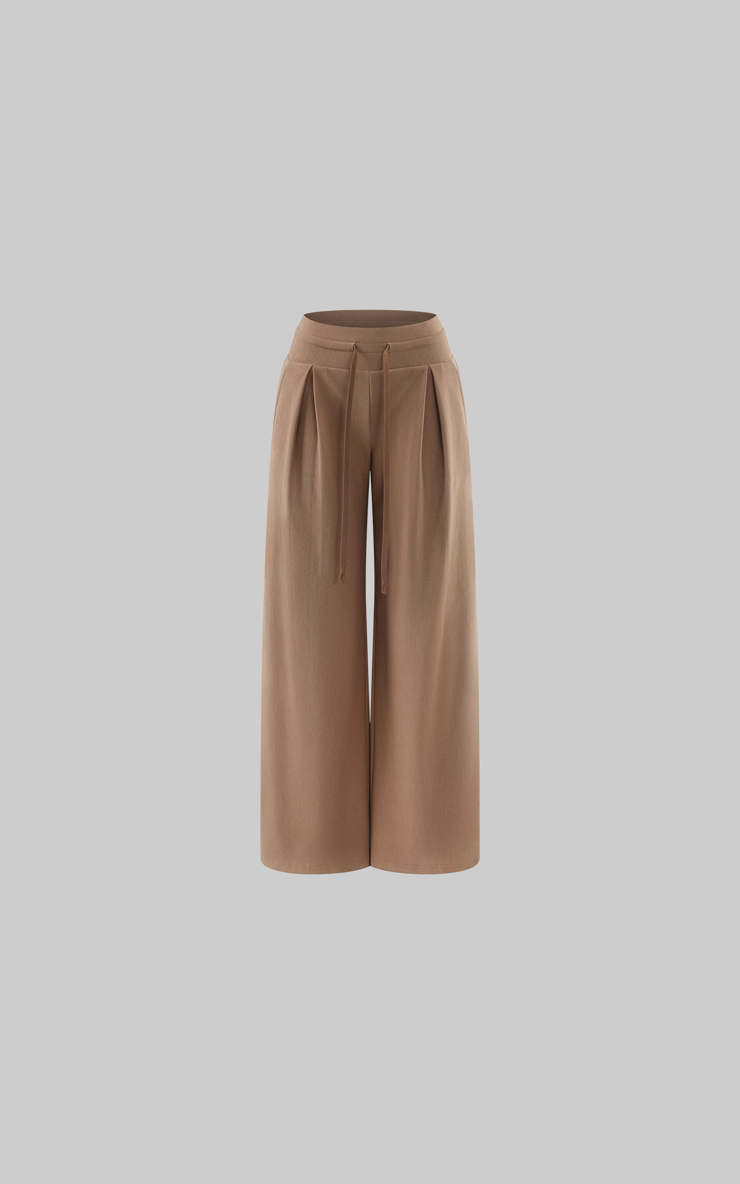 Hydrae Relaxed Pleated Drawstring Wide-Leg Tailored Loose Straight Fit Pants
