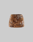 0122stepll Wild Instinct Faux Fur Mini Skirt