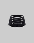 WARDEN EDGE Micro chaîne de perles taille basse Short