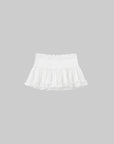 ROVENTE Ruched Tie-Front Top & Frill Mini Skirt Set - PINKPARKS