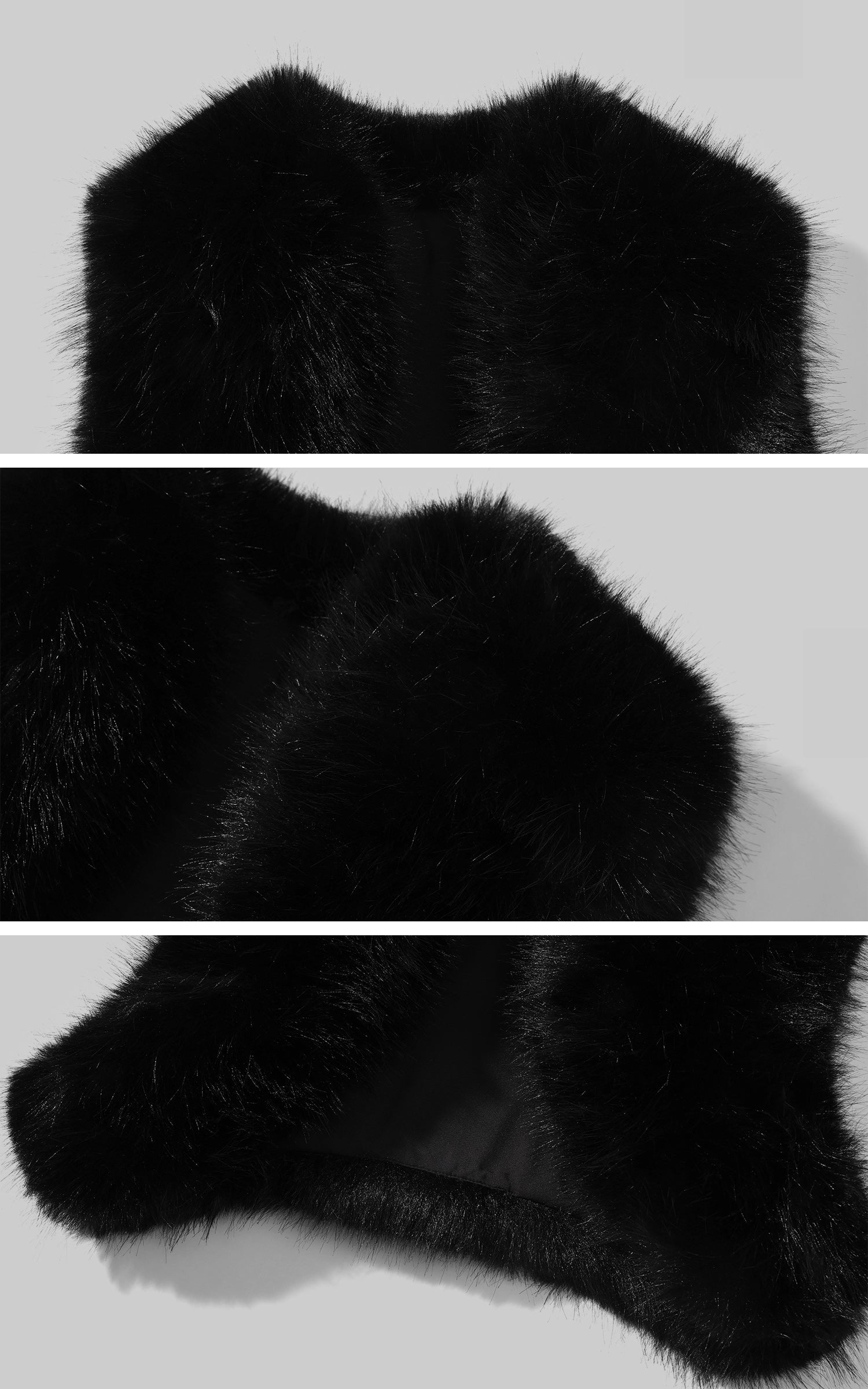 Rase Le Sol Strapless Dress Set With Gloves And Faux Fur Bolero