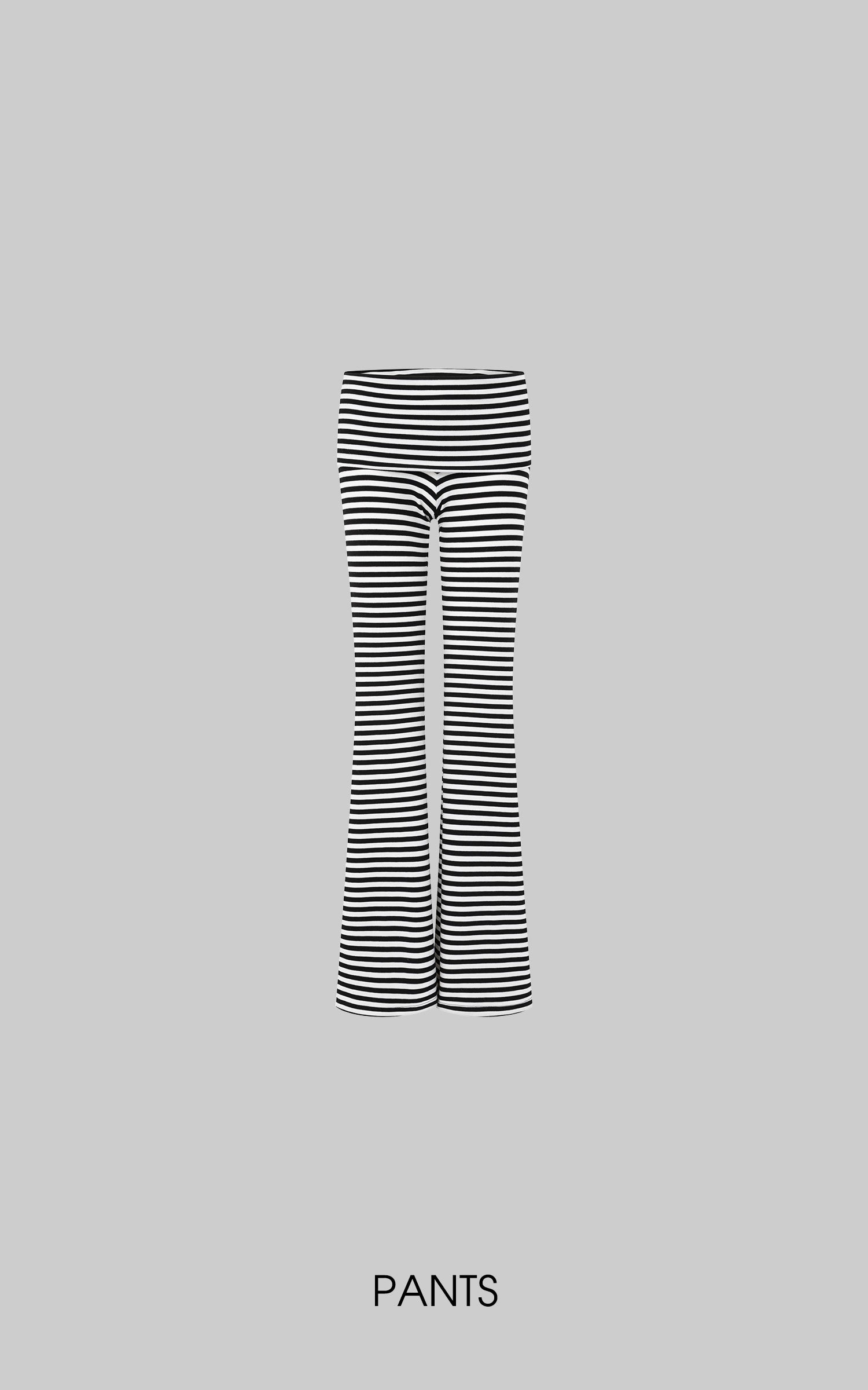 IAMXIAA Striped Halter Neck Flare Pants Set