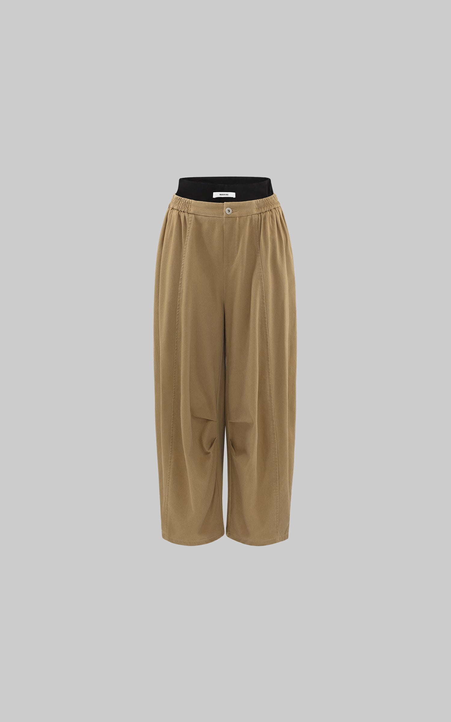 WARDEN EDGE Wide-Leg Pants with Layered Waistband – PINKPARKS