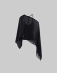 ROVENTE Sheer Draped Two-Piece Set Top and Skirt