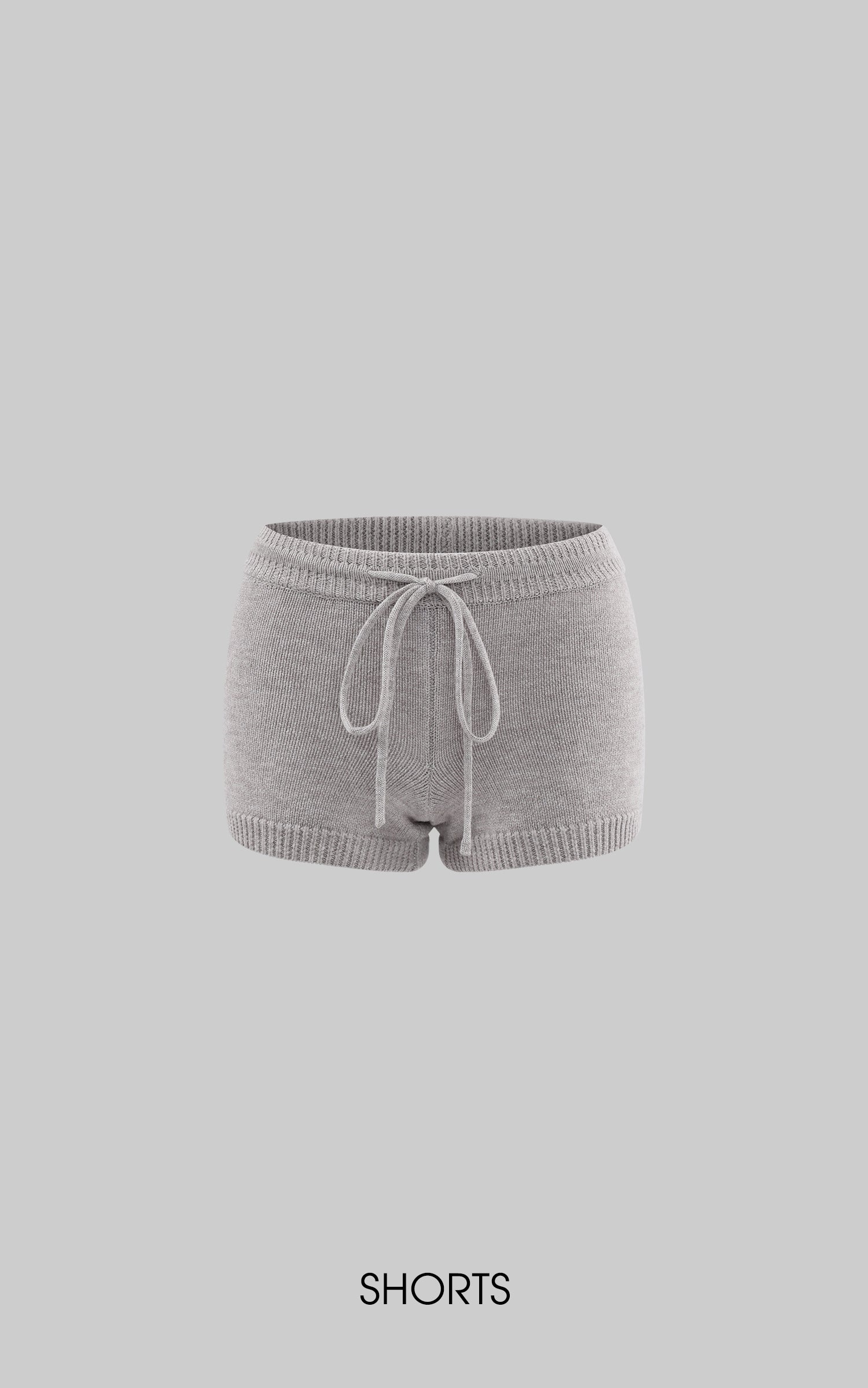 WARDEN EDGE Knit Devil-Horn Top and Shorts Set