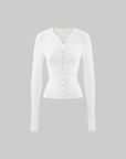 ROVENTE Sheer Snap Cardigan & Lace Bralette Set