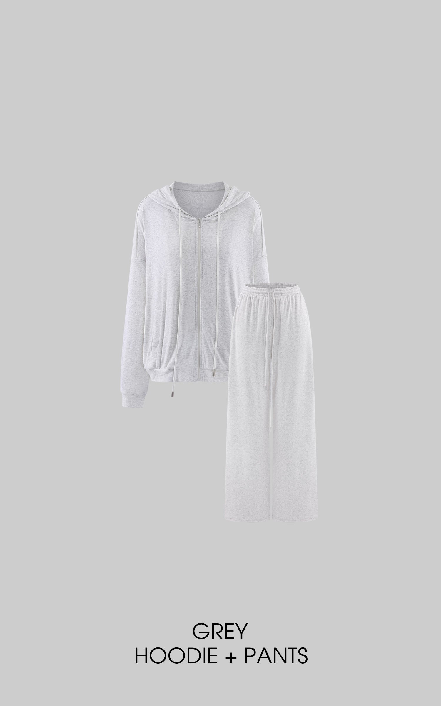 Rase Le Sol Lightweight Hoodie &amp; Wide-Leg Pants Set