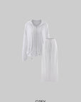 Rase Le Sol Lightweight Hoodie & Wide-Leg Pants Set