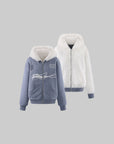 Rase le sol Reversible Faux Fur Hooded Zip Jacket