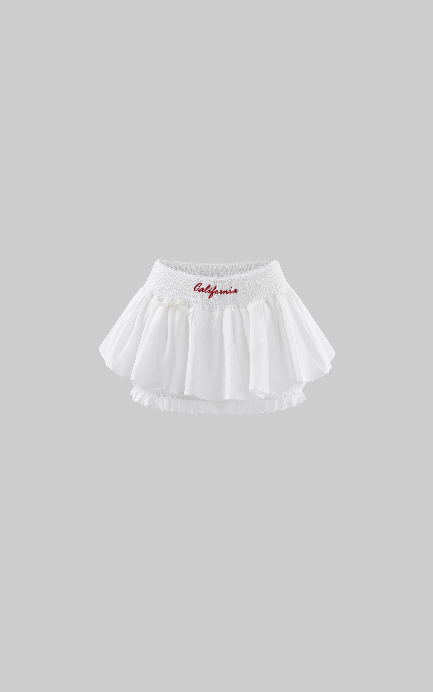 WARDEN EDGE California Embroidered Tiered Mini Skirt