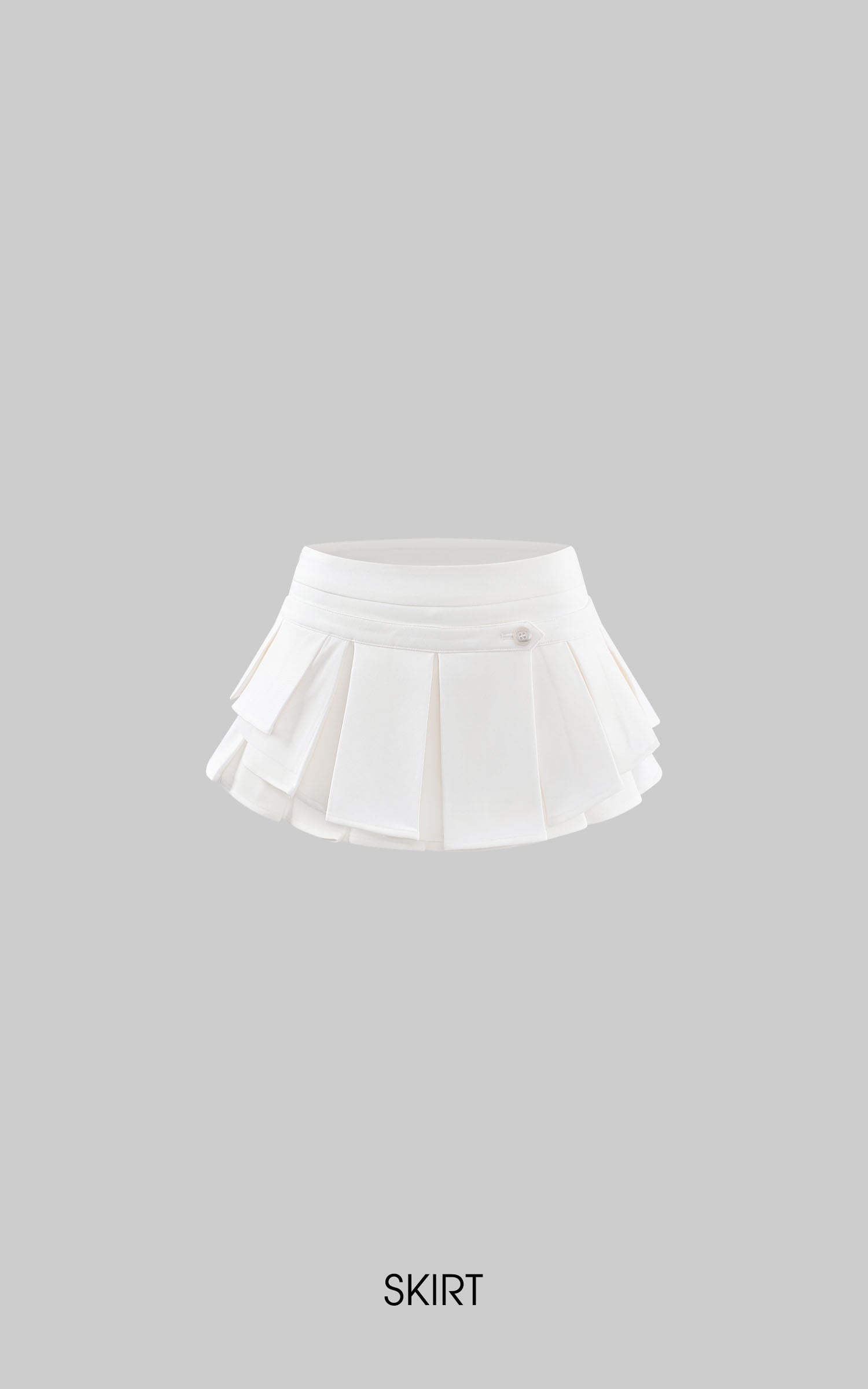 WARDEN EDGE Low-Rise Layered Pleated Mini Skirt