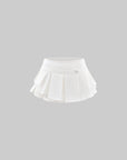 WARDEN EDGE Low-Rise Layered Pleated Mini Skirt