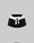 Rase le sol Contrast Raglan Graphic Long Sleeve Top & Low-Rise Shorts Set
