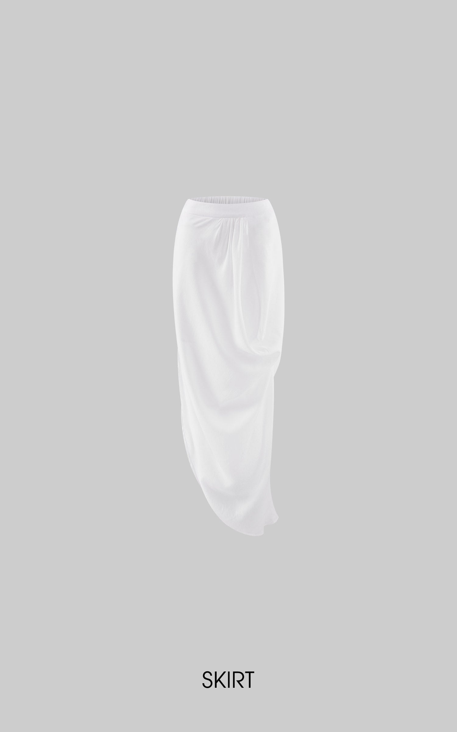 0122stepll Draped Strapless Top &amp; Ruched Maxi Skirt Set