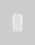 Hydrae Vintage Lace Trim Linen Midi Skirt