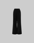 0122stepll Strapless Tube Top & Lace Waist Wide-Leg Pants Set