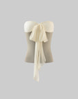 Rase le sol Asymmetric Bow Tube Top