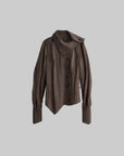 DOINDULGE Asymmetric Sculpted Waist Shirt