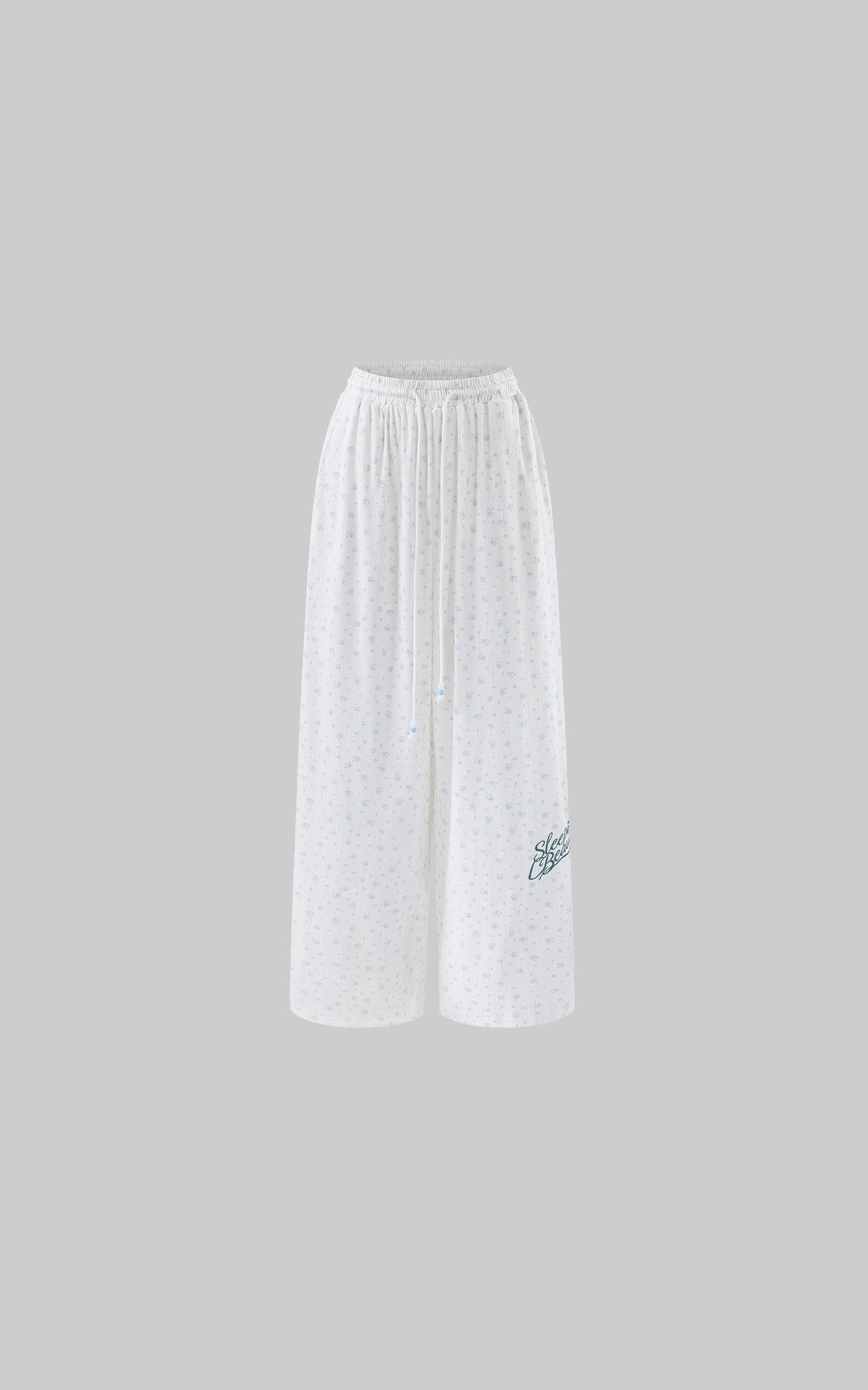WARDEN EDGE Pantalon de détente large à jambes larges en jacquard fleuri