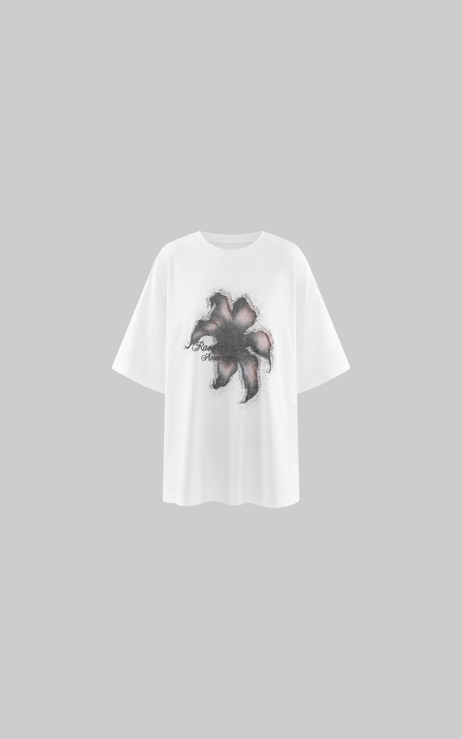 Rase le sol Faded Flower Graphic Oversized Cotton T-shirt