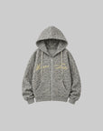 Rase le sol Amor Fati Leopard Zip-Up Hoodie