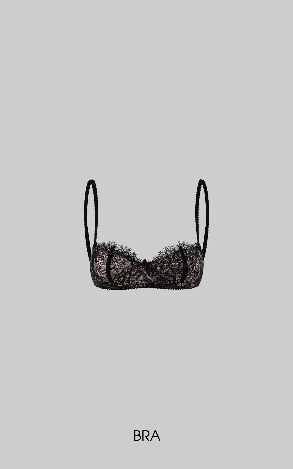ROVENTE Scoop Neck Long Sleeve Tee &amp; Lace Bra Set