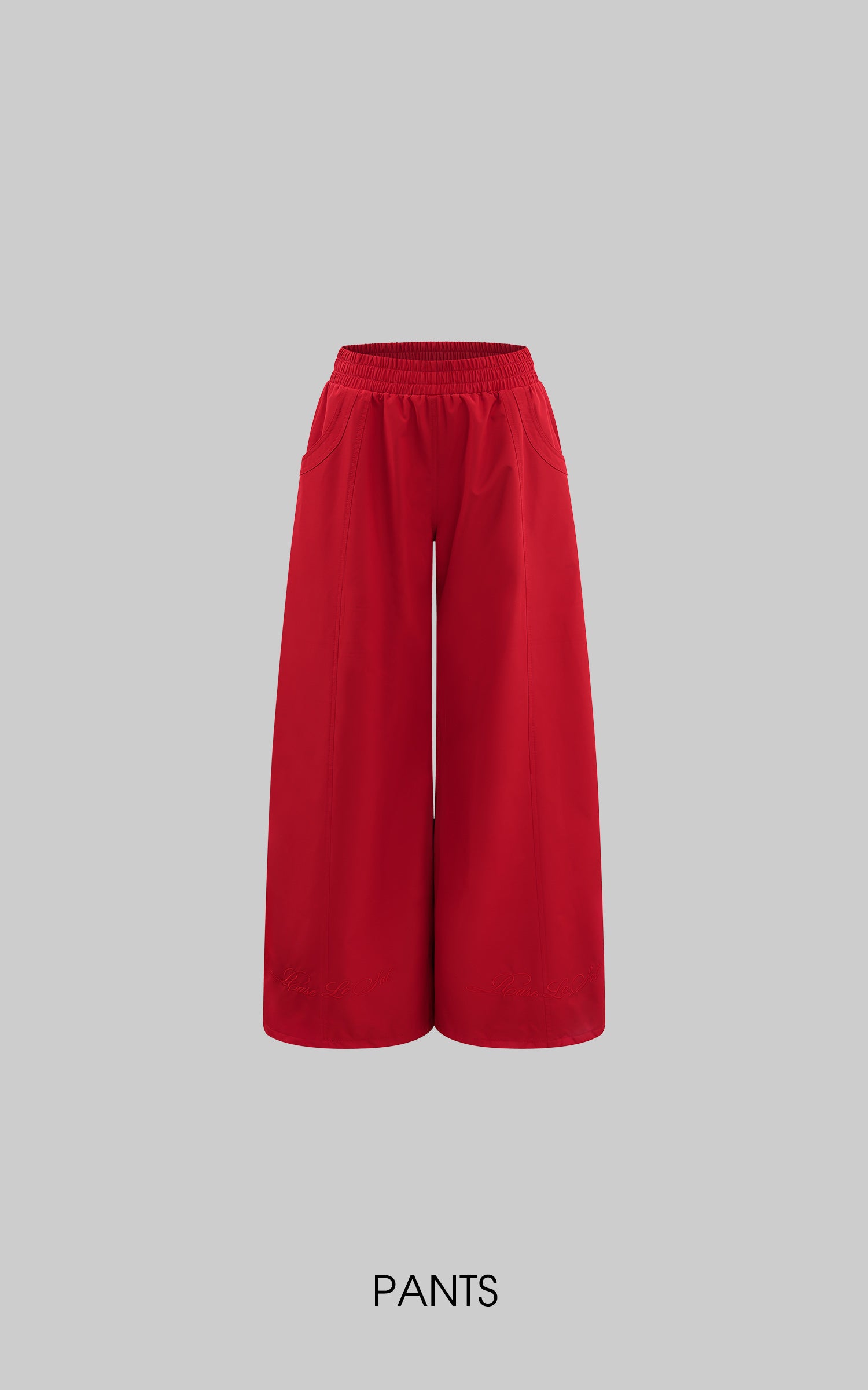 Rase le sol Oversized Hooded Jacket and Wide-Leg Pants Set