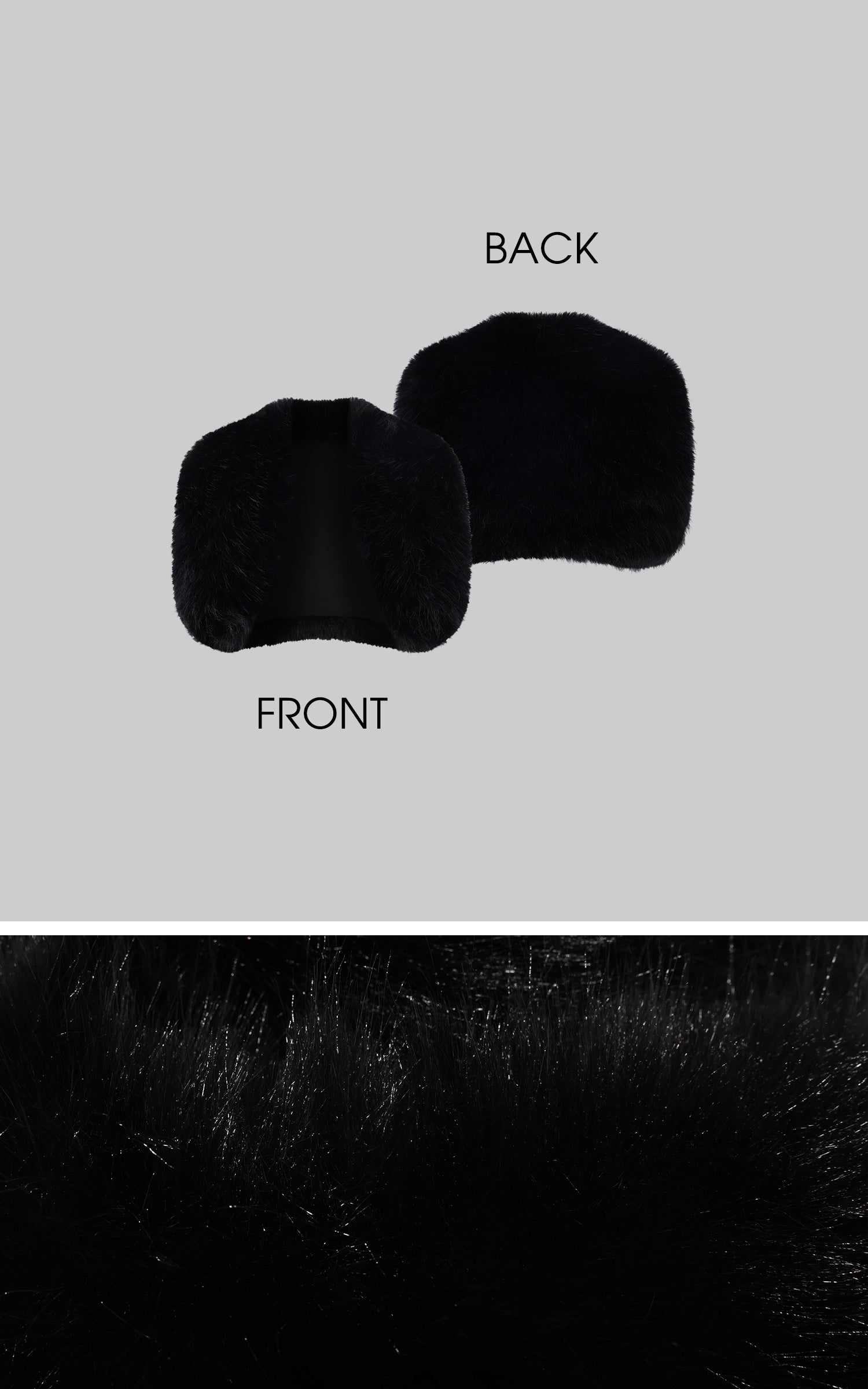 Rase Le Sol Strapless Dress Set With Gloves And Faux Fur Bolero